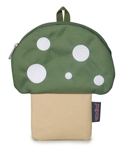 Mushroom Pouches in Cargo Green