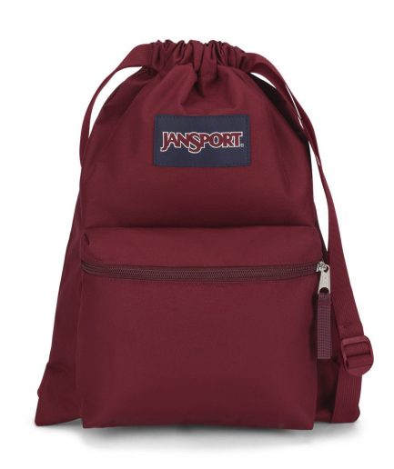 Draw Sack Backpack in Russet Red